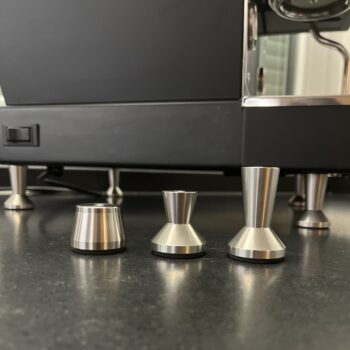 Höhenvergleich Grafikus Coffeetec Füße