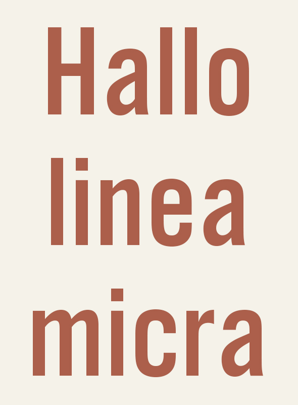 Hallo Linea Micra