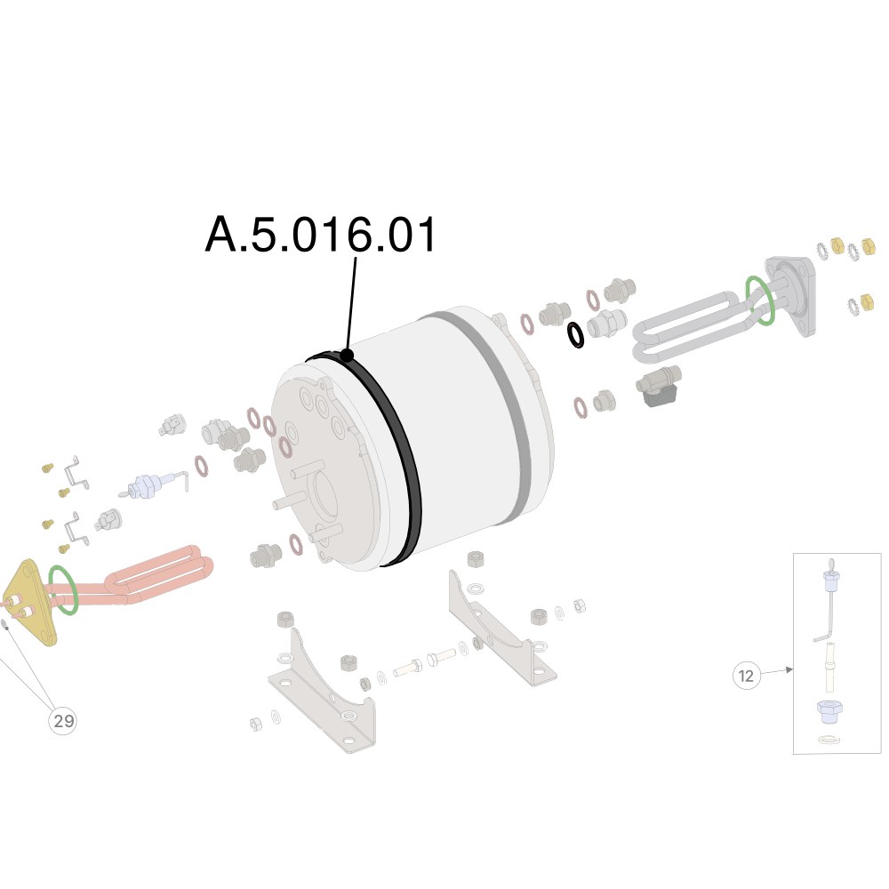 Cable tie steam boiler (A.5.016.01)