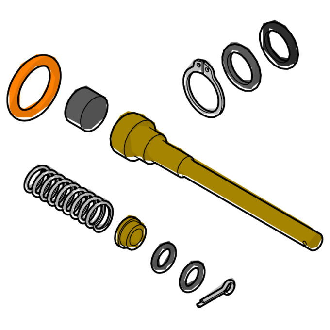 Wartungskit / rebuild kit Dampf- / Heißwasserventil (L165/K)