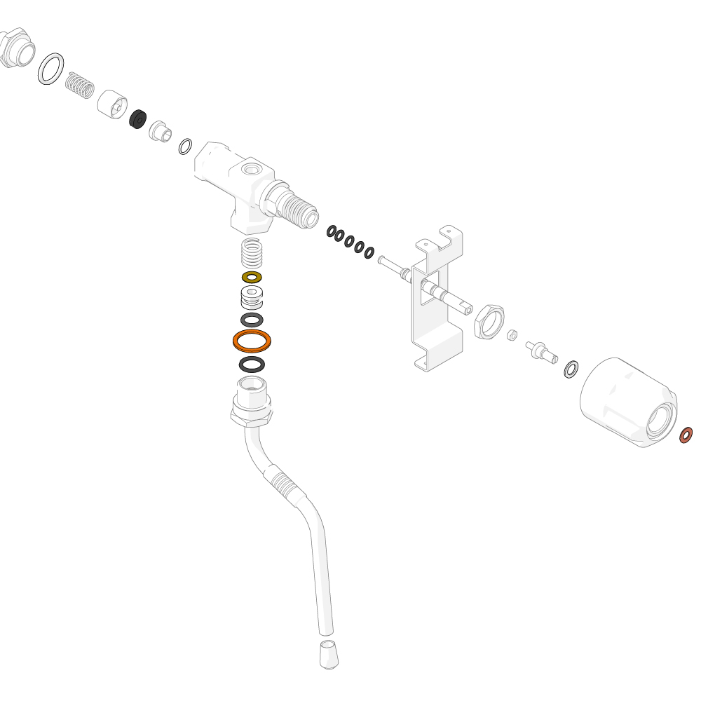 Wartungskit / rebuild kit Dampf- / Heißwasserventil (B.1.001.02.K2)