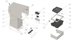 Exploded view Wally · 07 – Wally Milk Assembly