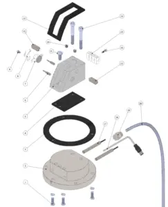 Exploded view Modbar EP · 08 – Espresso Tap System