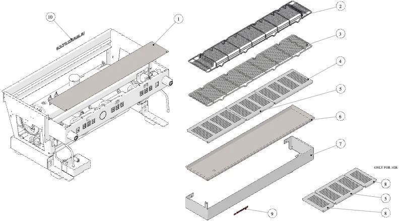 La Marzocco LCS – 09 – Gehäuse (Explosionszeichnung)