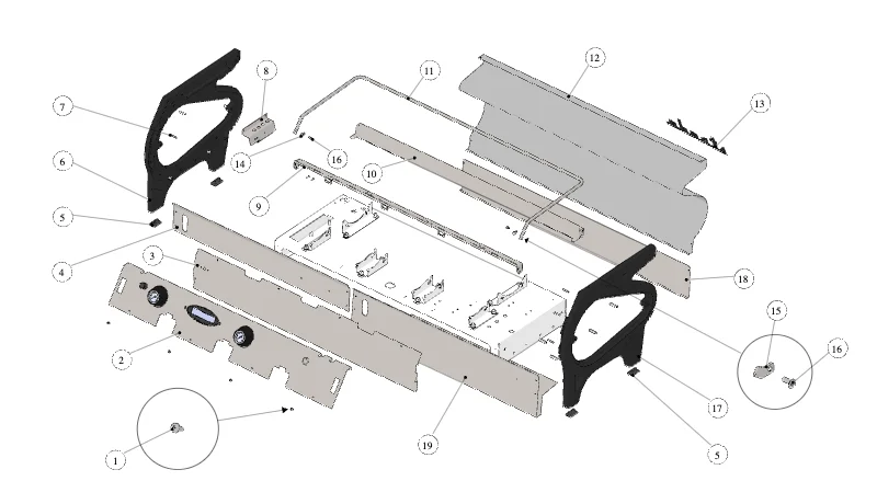 La Marzocco Strada EE – 09 – Body Panel Assembly (exploded view)