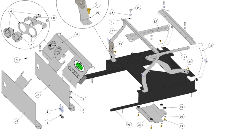 La Marzocco GS3 – 09 – Body Panel Assembly (exploded view)