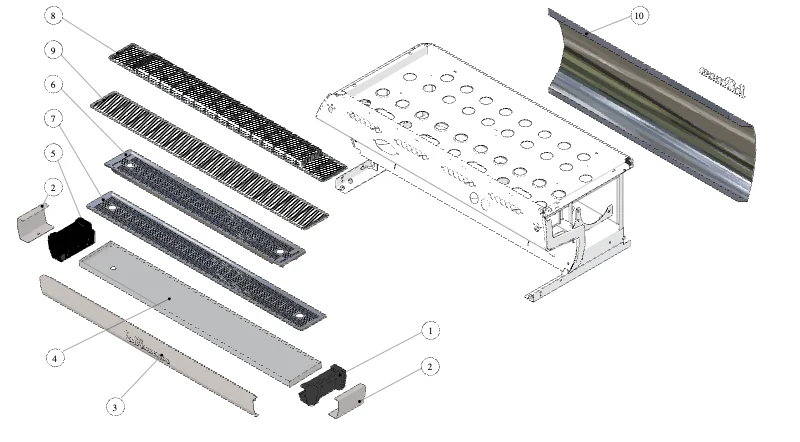 La Marzocco GB5-FB80 – 09 – Body Panel Assembly – GB5 (exploded view)