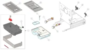 Explosionszeichnung Linea Mini R · 09 – Abtropfschale / Wassertank