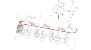Exploded view Strada S · 100 – Hydraulic Assembly