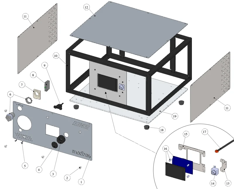 La Marzocco Modbar Steam – 10 – Dampfmodul (Explosionszeichnung)