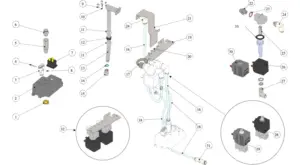Exploded view Wally · 11 – Wally Milk Assembly