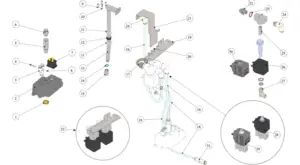 Exploded view Wally · 11 – Wally Milk Assembly