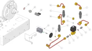 Exploded view Strada X · 120 – Hydraulic Assembly