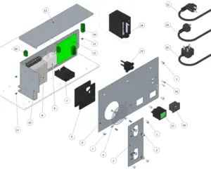 Exploded view Modbar Steam · 12 – Steam Module System