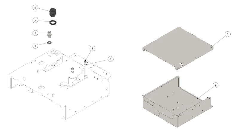 La Marzocco Leva 1GR – 13 – Gehäuse (Explosionszeichnung)
