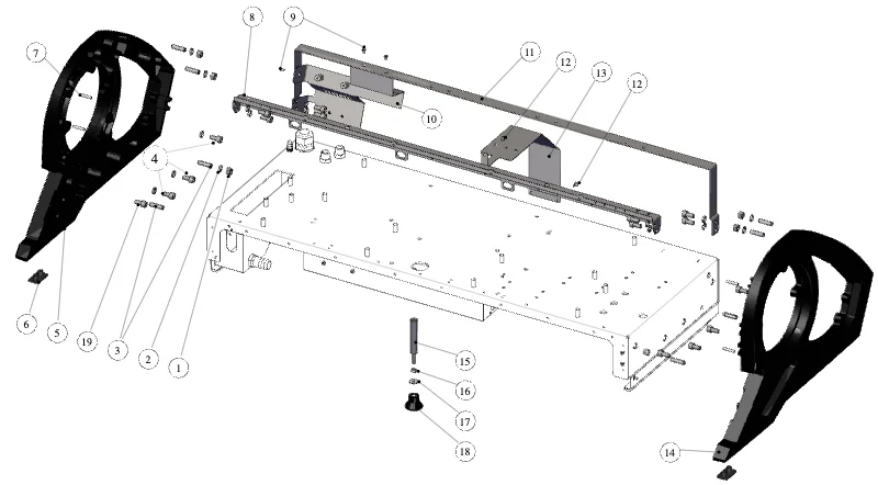 La Marzocco Leva – 13 – Body Panel Assembly (exploded view)