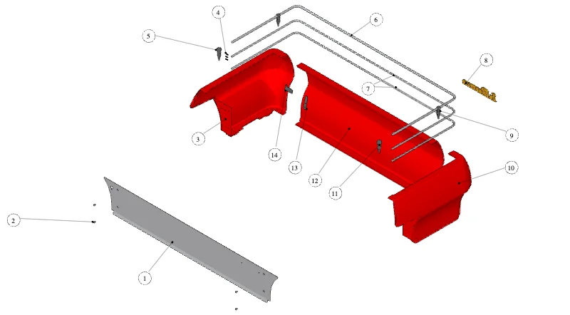 La Marzocco GB5-FB80 – 13 – Body Panel Assembly – FB80 (exploded view)