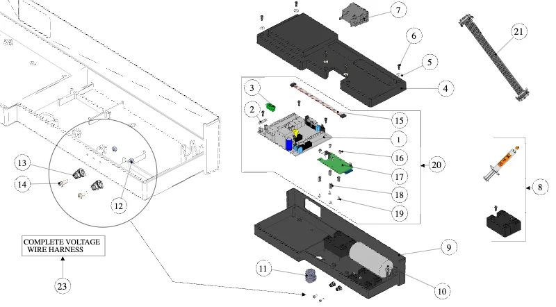 La Marzocco GS3 – 13 – Electrical System Assembly (exploded view)