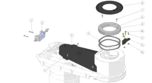 Exploded view Swan · 13 – Swan Assembly