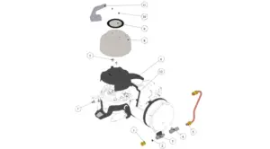 Exploded view Strada X · 140 – Coffee Boiler