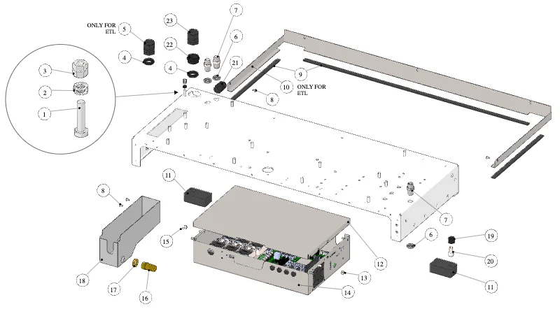 La Marzocco Leva – 15 – Body Panel Assembly (exploded view)
