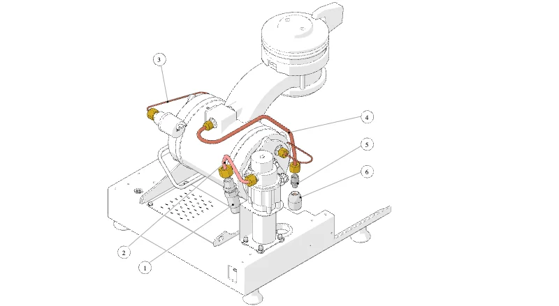 La Marzocco Shot Brewer – 15 – Hydraulik – EP (Explosionszeichnung)