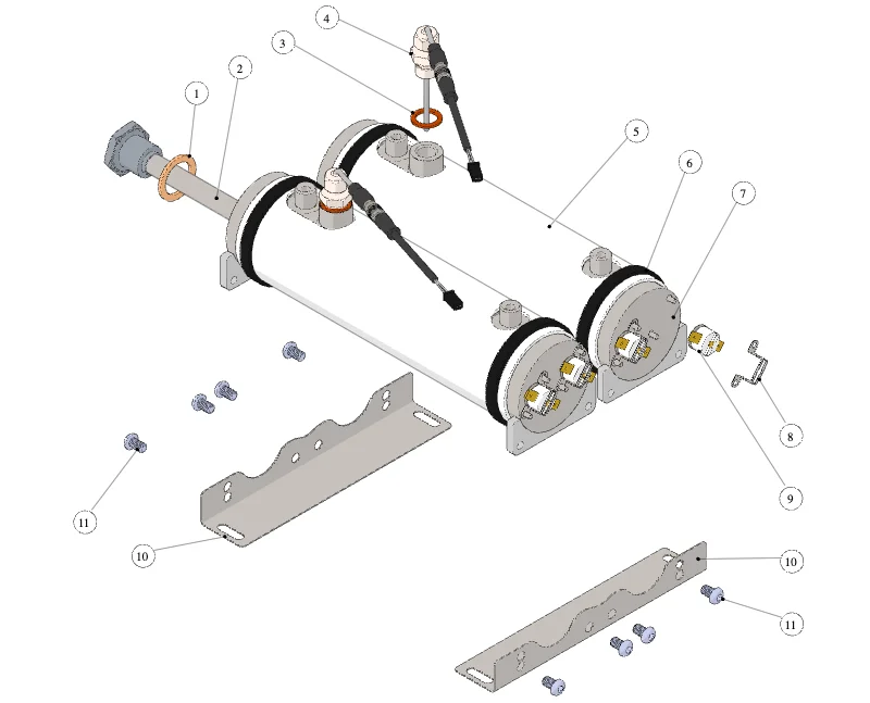 La Marzocco Modbar Pur Over – 16 – Pour-Over-Modul (Explosionszeichnung)