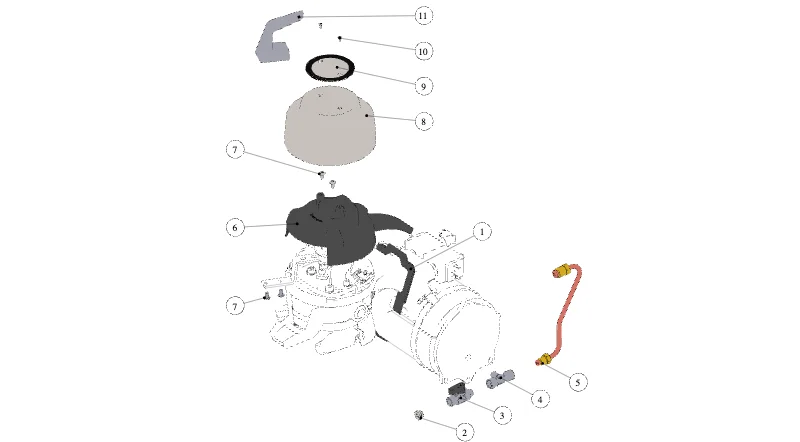 La Marzocco Strada X 1GR – 170 – Kaffeeboiler (Explosionszeichnung)