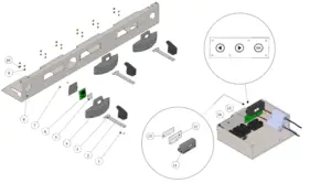 Exploded view Linea PB · 17 – Control Panel Assembly – MP