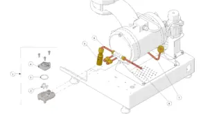 Explosionszeichnung Shot Brewer · 17 – Hydraulik – EP