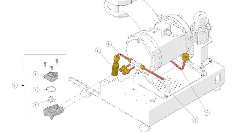 La Marzocco Shot Brewer – 17 – Hydraulik – EP (Explosionszeichnung)