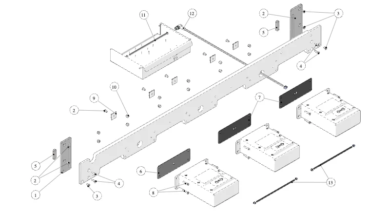 La Marzocco Strada S – 180 – Waagen-Version – Waage (Explosionszeichnung)