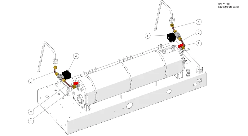 La Marzocco Strada EP 1.1 – 19 – Hydraulik (Explosionszeichnung)