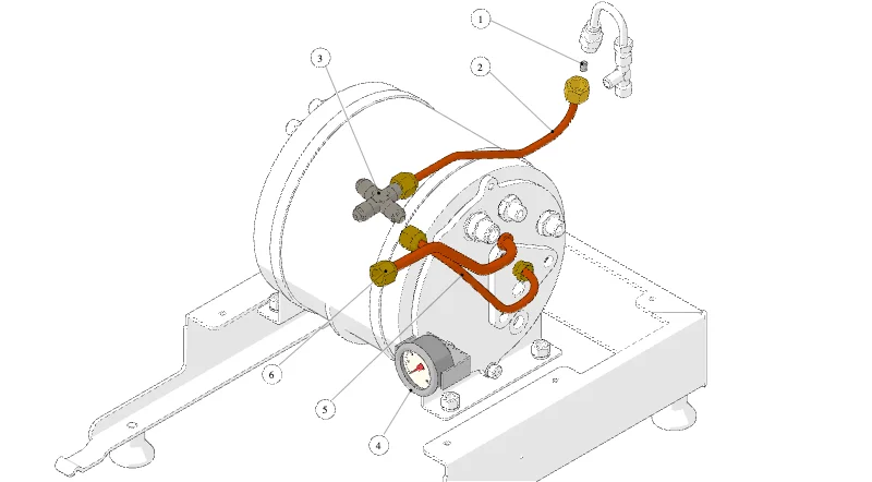 La Marzocco Linea Mini – 19 – Hydraulik (Explosionszeichnung)