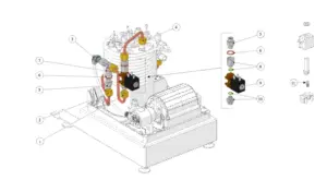 Explosionszeichnung Linea Micra · 19 – Hydraulik