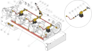 Exploded view KB90 · 25 – Autoclean DND Autopurge Assembly