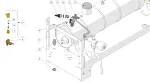 Explosionszeichnung Linea PB · 25 – Hydraulik