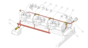 Exploded view GB5 XS · 25 – Hydraulic Assembly – X Version