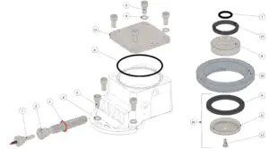 Explosionszeichnung Linea Mini R · 27 – Kaffeeboiler