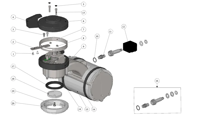 La Marzocco Shot Brewer – 27 – Kaffeeboiler – EP (Explosionszeichnung)