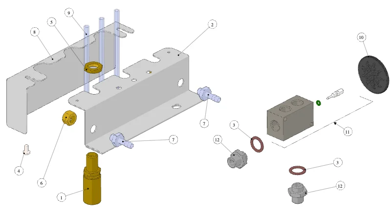 La Marzocco Strada EE – 27 – Fitting and Valves (exploded view)