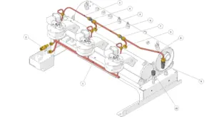 Explosionszeichnung GB5 X-S · 27 – Hydraulik – S-Version