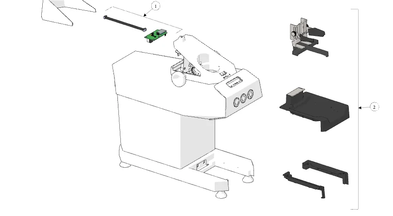 La Marzocco Swan – 27 – Waagen-Kit (Explosionszeichnung)
