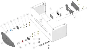 Explosionszeichnung Linea Mini R · 29 – Gehäuse