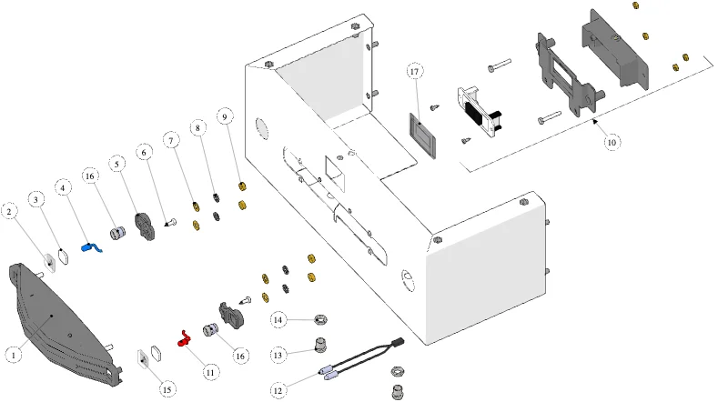 La Marzocco Linea Mini R – 29 – Gehäuse (Explosionszeichnung)