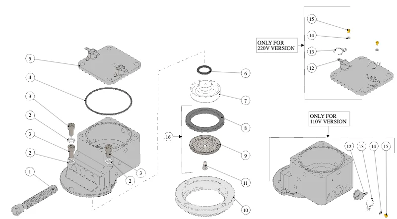 La Marzocco Linea Mini – 29 – Kaffeeboiler (Explosionszeichnung)