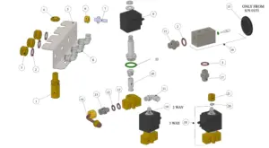 Exploded view Strada MP · 30 – Fitting and Valves