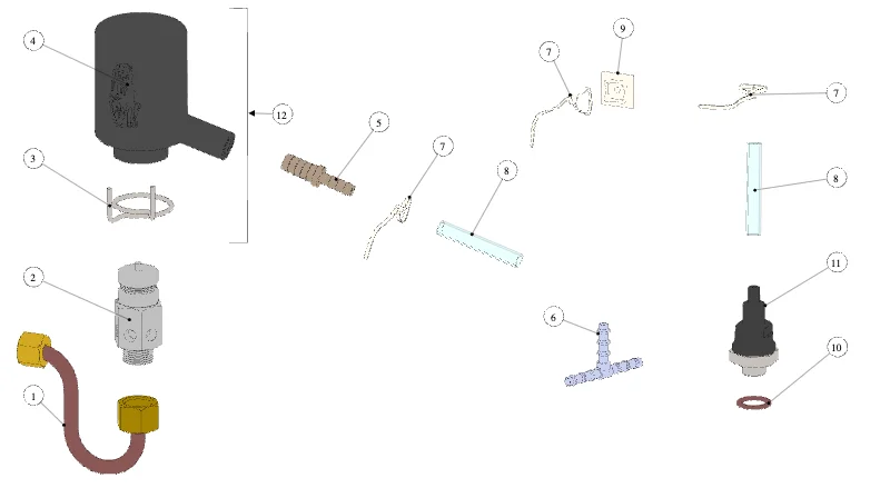 La Marzocco Strada EE – 31 – Fitting and Valves (exploded view)