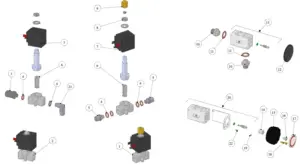 Explosionszeichnung GB5 X-S · 31 – Fittings und Ventile