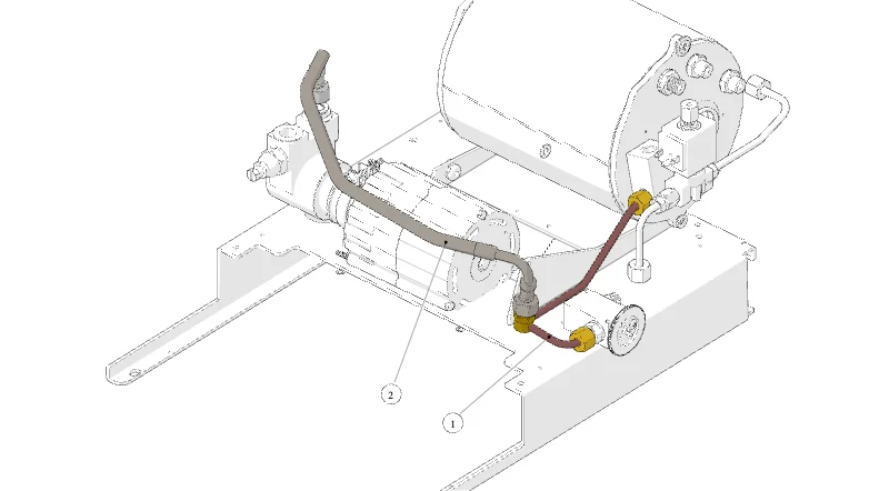 La Marzocco GS3 – 33 – Hydraulic Assembly – MP (exploded view)